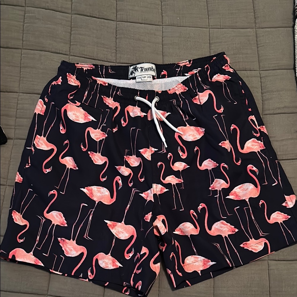 Trunks Surf & Swim Co. Flamingo Print Board Shorts